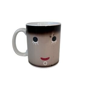 Ipow Color Changing Coffee Mug Sleepy Face to Awake Face Heat Activated